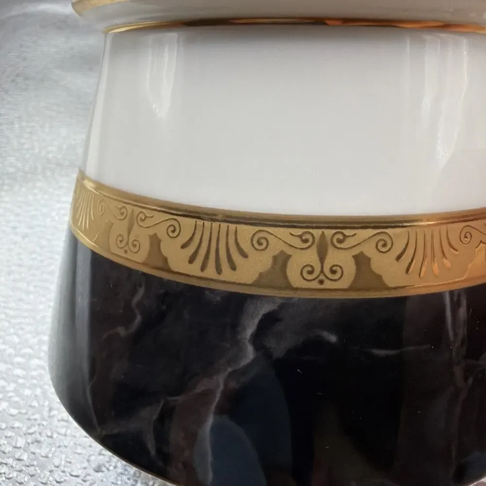 Noritake Bone China Opulence Pattern Creamer & Sugar Set